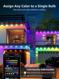 Lepro E1 Ai Permanent Outdoor Lights 15M, Smart Eaves Lights, Waterproof, Rgb & Warm To Cool White, Works With Alexa, No Remote - thumbnail 8