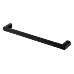 Bisk Single Towel Bath Bar Hanger Wall Mounted Bathroom Black Powder Coated Zamak - thumbnail 3