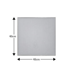Showerdrape Paddington Brushed Chrome Framed Square Mirror 45X45Cm - thumbnail 4