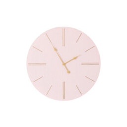 Melody Maison Large Pink Wooden Grain & Gold Detailed Wall Clock - 70Cm X 70Cm - thumbnail 7