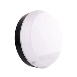 Fern Howard Drake Flush Fitted Led Ip65 Emergency Black Bulkhead 1300Lm Natural White Light - thumbnail 1