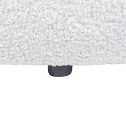Wyld And Coco Panda-Shaped Kids Armchair White And Black Bouclé With Armrests, Compact Rubberwood Base (W58 X D58 X H53Cm) - thumbnail 8