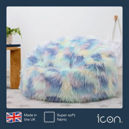 icon Unicorn Classic Faux Fur Bean Bag Chair - thumbnail 5