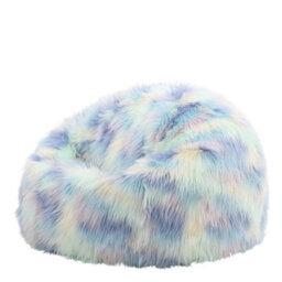 icon Unicorn Classic Faux Fur Bean Bag Chair - thumbnail 1