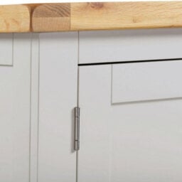 Seconique Windsor 2 Door 1 Drawer Wardrobe Pebble Grey With Oak Trim Part Assembled - thumbnail 7