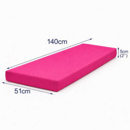 House Of Home Outdoor Bench Cushion Fuchsia 3 Seater 140Cm - thumbnail 2
