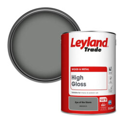 Leyland Trade Wood & Metal High Gloss Paint Eye Of The Storm (Ppg1010-5) 5L