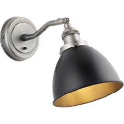 Loops Ceiling Pendant & 2X Matching Wall Light - Matt Black Aged Pewter Finish - thumbnail 6