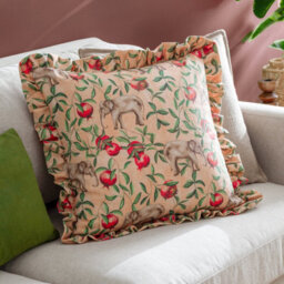 Wylder Tropics Okara Elephant Printed Ruffle Feather Filled Cushion - thumbnail 6