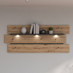 Furniture To Go Klara Wall Shelf Inc Led Lighting - thumbnail 5