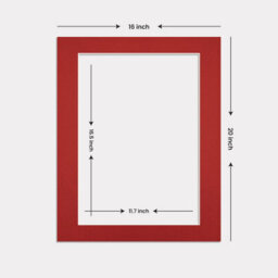 Ak Frames 20X16 Crimson Picture Mounts To Fit A3 Aperture Size - Mount Board Only (No Frame Included) - thumbnail 3