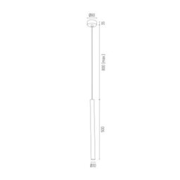 Luminosa Lighting Luminosa Sicilia Plus Slim Pendant Ceiling Light Brass Steel, Black Structure - thumbnail 2