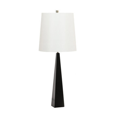 Luminosa Lighting Luminosa Ascent Table Lamp With Round Tapered Shade, Black - image 1