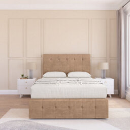 "Sloomy 4Ft6  Cambridge Divan Bed Base Sand Naples ,2 Drawers, 12"" Footboard & 54"" Floor Standing Headboard - Double" - thumbnail 2