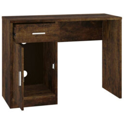 Berkfield Desk With Drawer&cabinet Smoked Oak 100X40X73 Cm Engineered Wood - thumbnail 6