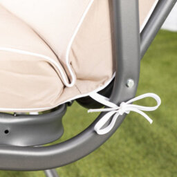 Alfresia Taupe Luxury Swing Seat Cushion With Luxury Thick Foam Filling - thumbnail 5