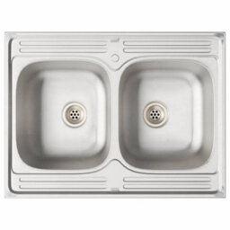 Berkfield Kitchen Cabinet 'lucca'with Double Sinks In Concrete Grey Made Of Engineered Wood - thumbnail 8