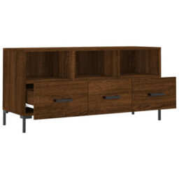 Walplus Tv Cabinet Brown Oak 102X36X50 Cm Engineered Wood - thumbnail 6