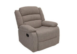 Judy Manual Armchair Recliner Fabric Beige - thumbnail 3