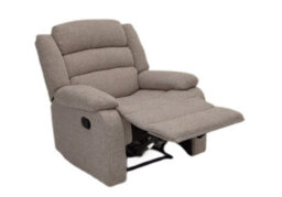 Judy Manual Armchair Recliner Fabric Beige - thumbnail 1