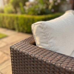 Artemis Home Oliena 7 Seat Modular Rattan L-Shaped Corner Garden Furniture - Brown - thumbnail 5