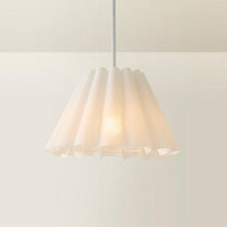 Valuelights Lauren White Fabric Pleated Scallop Edge Tapered Ceiling Floor Table Lamp Shade (D)25Cm - thumbnail 6