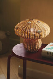 Nordlux Allie Rattan Table Lamp Hand Made Brown,mains