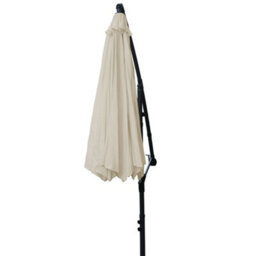 Rinse Bathrooms Cream Patio Parasol Cantilever Hanging Garden Beach Banana Umbrella Uv Protection 3M - thumbnail 3