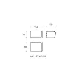 Cosmic Toilet Roll Holder With Lid 14,5Cm, Silver, Anti-Corrosion, Architect S+ Collection - thumbnail 5