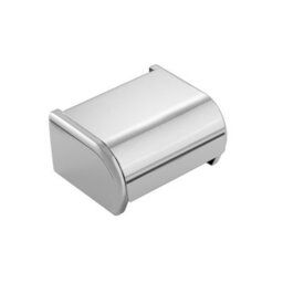 Cosmic Toilet Roll Holder With Lid 14,5Cm, Silver, Anti-Corrosion, Architect S+ Collection