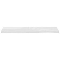 Berkfield Floating Wall Shelf High Gloss White 120X23.5X3.8 Cm Mdf - thumbnail 4