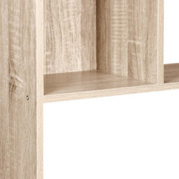Sweeek. 5-Shelf Bookcase With 10 Compartments Pieter Natural 83X23.4X173 Cm - thumbnail 9