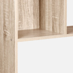 Sweeek. 5-Shelf Bookcase With 10 Compartments Pieter Natural 83X23.4X173 Cm - thumbnail 5