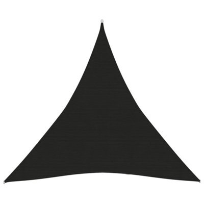 Berkfield Sunshade Sail 160 G/m2 Black 3.6X3.6X3.6 M Hdpe - image 1