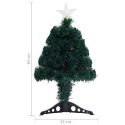 Berkfield Artificial Christmas Tree With Stand/led 64 Cm Fibre Optic - thumbnail 8