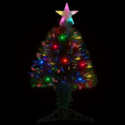 Berkfield Artificial Christmas Tree With Stand/led 64 Cm Fibre Optic - thumbnail 3