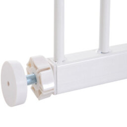 Pawhut Pressure Fitted Pet Dog Safety Gate Metal Fence 76 Cm Tall, White - thumbnail 9