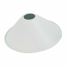 White Metal Cone Lamp Shades 22Cm Modern Pendant Light Shade, Ceiling Lampshade Cover, Easy Fit For Home Lighting