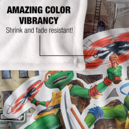Teenage Mutant Ninja Turtles: Mutant Mayhem Heroes In A Half Shell Silky Supersoft Blanket Multicoloured (152Cm X 127Cm) - thumbnail 4