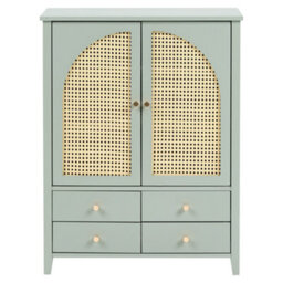 Beliani Shoe Storage Cabinet Bendigo Mint Green - thumbnail 6