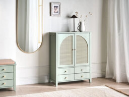 Beliani Shoe Storage Cabinet Bendigo Mint Green - thumbnail 2
