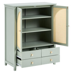 Beliani Shoe Storage Cabinet Bendigo Mint Green - thumbnail 5