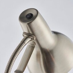 Anson Lighting Aldo Floor Light Finished In Satin Nickel Plate And Gloss White - thumbnail 5
