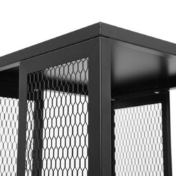 Thehotsale Steel Bookshelf Rack Black 4-Tier Bookcase Freestanding Storage Rack With Wheels - thumbnail 5