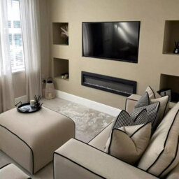 Stratus Interiors Sloane Merino 2-Tone Modular Sofa Custom Contrast Piping Velvet & Linen Options - Corner - thumbnail 2