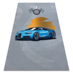 RugsX Bambino 41730 Washing Carpet Car, Race For Children Anti-Slip - Grey Blue 140X200 Cm - thumbnail 4