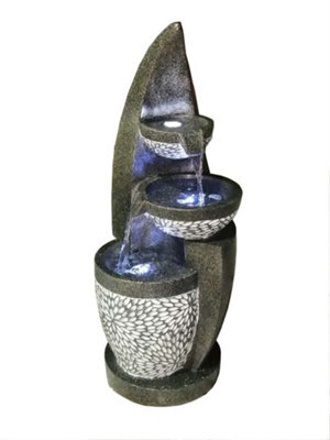 Outdoor Living UK Solar Utah Sail Contemporary Water Feature Without Cover