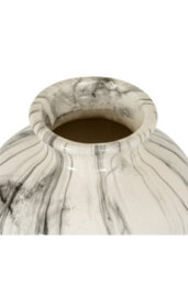 Marble Dipped Ceramic Vase, Handcrafted Interior Decor - thumbnail 1
