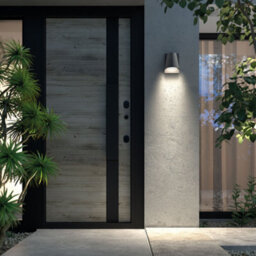 Luminosa Lighting Luminosa Kala Outdoor Down Wall Lamp Urban Grey, Semitransparent, Ip44 - thumbnail 3