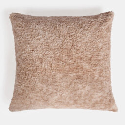 OHS 2 Pack Teddy Marl Fleece Cushion Covers, Natural - 45 X 45Cm - thumbnail 3